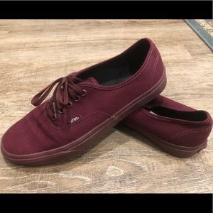 Vans maroon